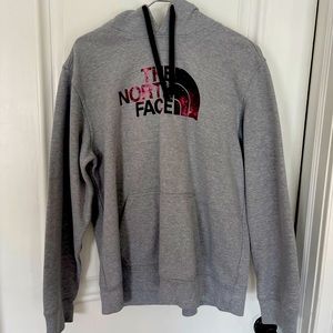 North face large galaxy hoodie